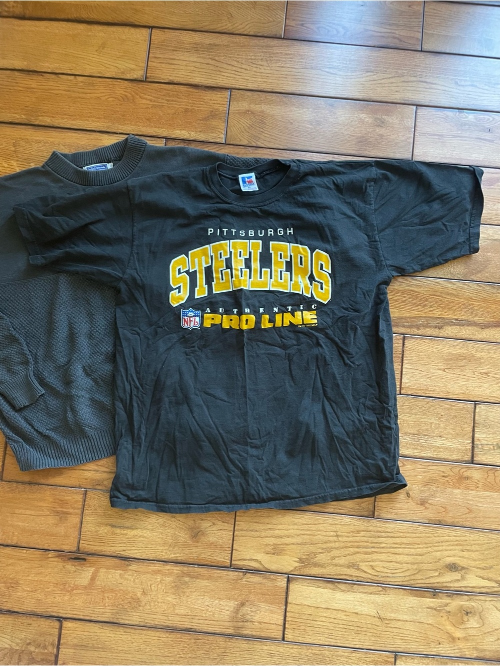 Vintage Bundle Pittsburgh Steelers Black Crew Sweatshirt, tshirt and sweater - Picture 5 of 8